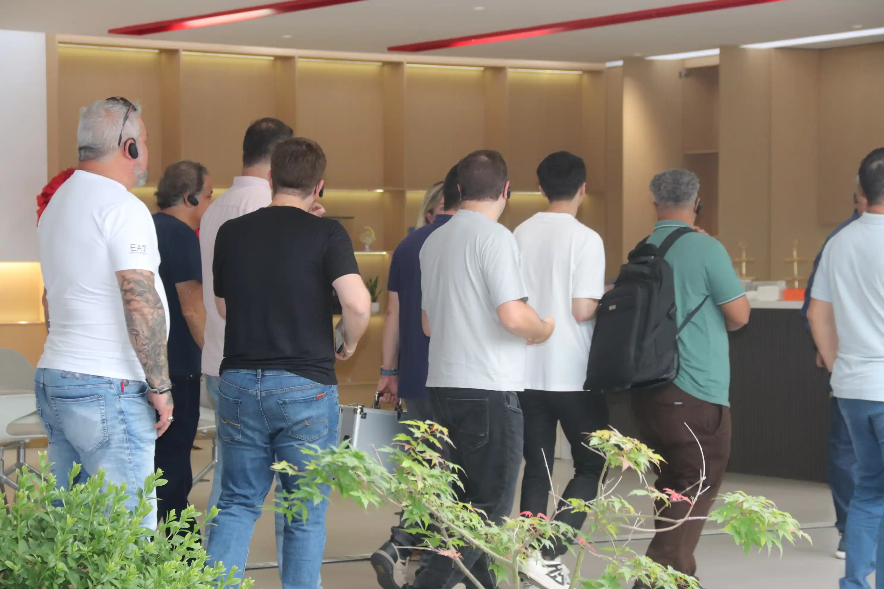 Warm reception and product demonstrations