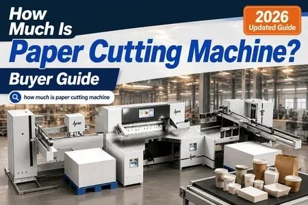 how much is paper cutting machine illustration