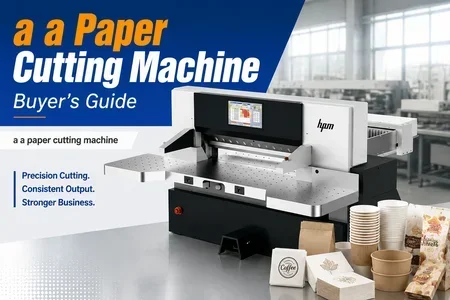 a a paper cutting machine illustration