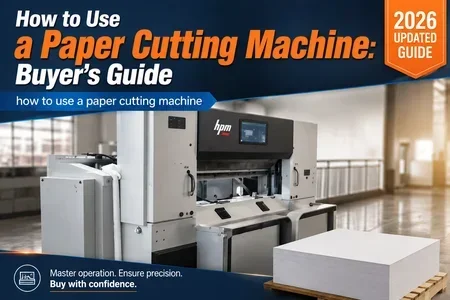 how to use a paper cutting machine illustration