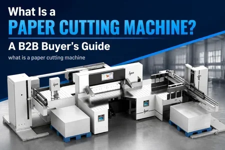 what is a paper cutting machine illustration