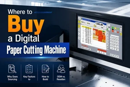 where to buy digital paper cutting machine illustration